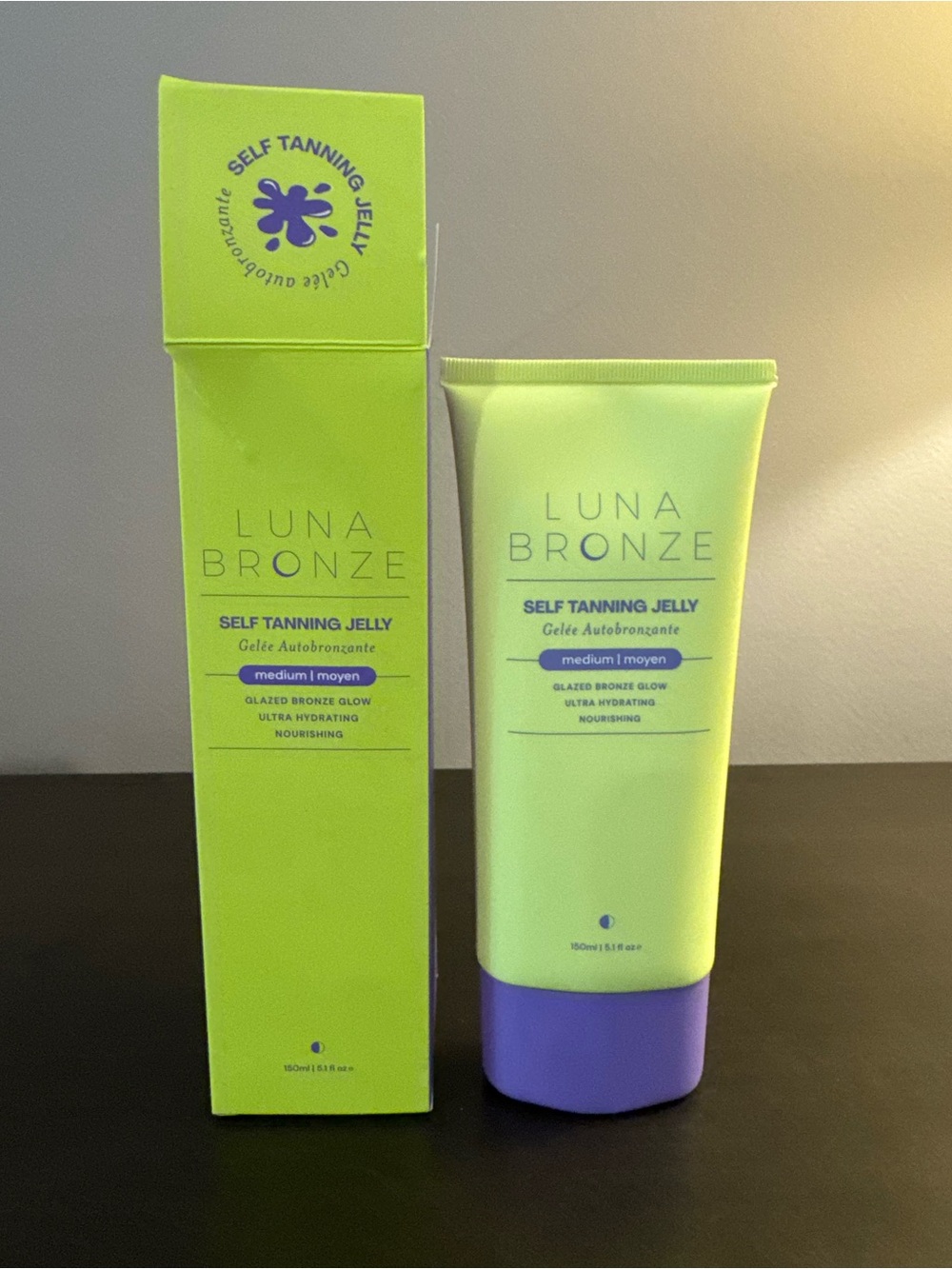 Luna Bronze Self Tanning Jelly Medium 5.1 oz 150 ml Full Size NIB